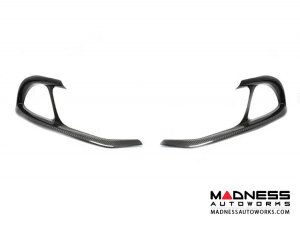 Alfa Romeo Giulia Carbon Fiber Front Bumper Flap Set - Quadrifoglio